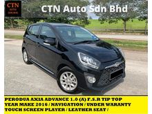 2016 PERODUA AXIA ADVANCE 1.0 (A) FULL SERVICE RECORD LEATHER SEAT