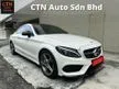 Used MERCDES C200 2.0 AMG COUPE (A),PANAROMIC ROOF,POWERBOOT,REVERSE CAMERA,BUSMESTER SOUND SYSTEM,PADDLE SHIFT,AMBIENT LIGHT,FULL LEATHER SEAT