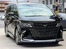 2025 Toyota Alphard 2.5 Z Modelista HUD BSM DIM NEW CAR MILEAGE 14KM ONLY SPARE TYRE