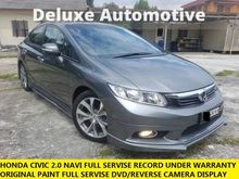 2014 Honda Civic 2.0 Navi FULL SERVISE RECORD UNDER WARRANTY HONDA HIGH SPEC FULL LOAN REVERSE CAMERA SPORTIVO BODY KIY FULL SET