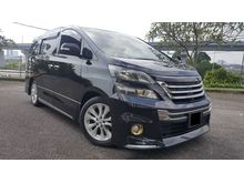 2012 Toyota Vellfire 2.4 Z Golden Eyes (A) POWER DOOR - POWER BOOT - INTERIOR BLACK - FULL SPEC - LOW MILEAGE - LIKE NEW