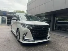 2023 Toyota Alphard  Z 2.5 15K KM / 7 YEARS WARRANTY / BODYKIT / SIDE STEPS / SUNROOF / AUTO CURTAIN / GRADE 4.5
