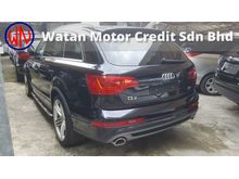 2013 Audi Q7 3.0TDI (Diesel) S Line Unreg(0% GST)