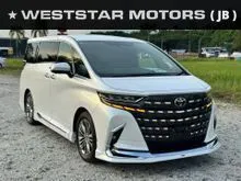 2024 Toyota Alphard Z Mileage 7k km Moonroof DIM BSM Roof Monitor Modellista Bodykit FREE 5 YRS TOYOTA DEALER WARRANTY