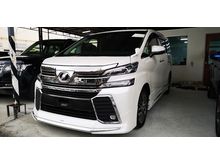 2016 Toyota Vellfire 2.5 ZG/SUNROOF /MODELISTA KIT /ALPHINE JAPAN /READY STOCK