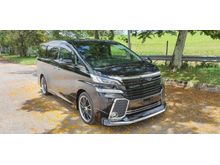 2017 Toyota Vellfire 2.5 Z G Edition MPV Modellista Bodykit and Sunroof/Moonroof**TAX HOLIDAY EXTENDED Till 30 JUN 2021 ***FREE 5 YEAR WARRANTY