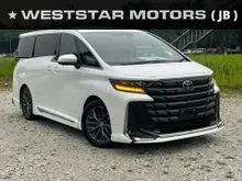 2025 Toyota Vellfire 2.4 Z Premier Mileage 1k km Grade SA BSM DIM HUD FREE 5 YRS TOYOTA DEALER WARRANTY