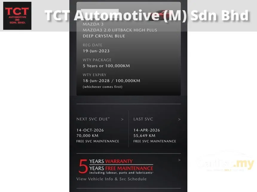 2023 Mazda 3 SKYACTIV-G High Plus Hatchback
