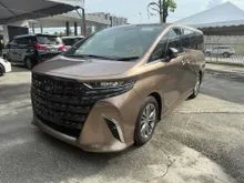 2023 Toyota Alphard 2.5 Z SPEC SUNROOF HUD DIM BSM 360CAMERA ROOF MONITOR GRADE 4.5/B UNREGS