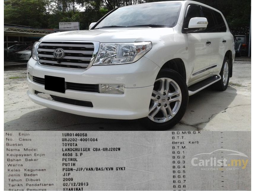 Used 2009 Toyota Land Cruiser 4.6 URJ202 ZX SUV - Carlist.my