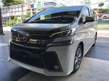2017 Toyota Vellfire 2.5 Z Golden Eyes FULL LEATHER SEATS PRE CRASH JAPAN SPEC UNREGS