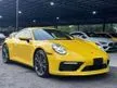 Recon 2020 Porsche 911(992)3.0 Carrera S Coupe Yellow Face Speedometer, Dial Sport Exhaust, Sport Chrono In Yellow