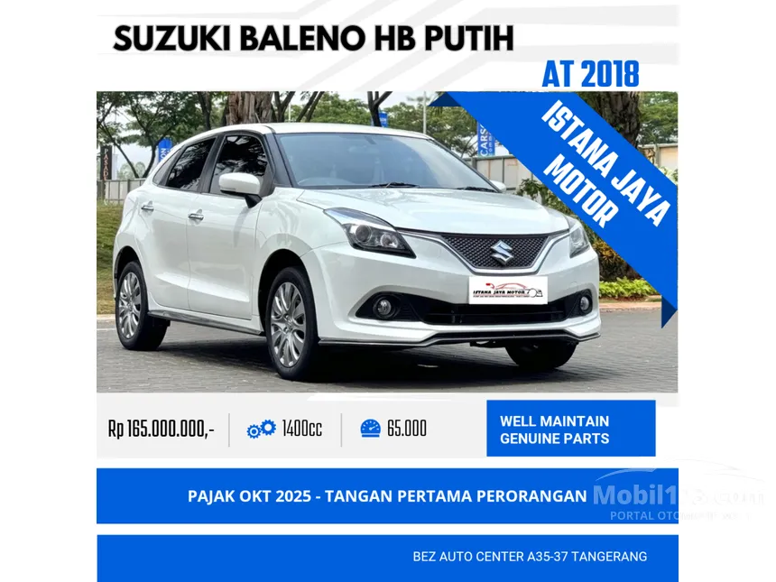 Jual Mobil Suzuki Baleno 2018 GL 1.4 di DKI Jakarta Automatic Hatchback Putih Rp 155.000.000