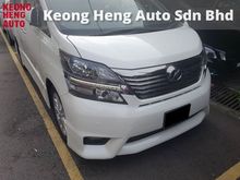 (ACTUAL YR MADE 2OO9) Toyota Vellfire 2.4 Z Platinum (REG 2O12) MPV