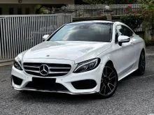 2018 Mercedes-Benz C300 2.0 Coupe / WARRANTY FREE / SUNROOF / FULL LEATHER SEAT / ELEKTRONIK SEAT / TIP TOP CONDITION / GUARANTEE DRIVE