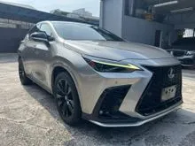 2022 Lexus NX 350 2.4 F Sport SUV 29xx KM/BLACKLEATHERSEAT/360CAMERA/HUD/DIM/BSM/SUNROOF/POWERBOOT