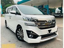 ( MONTHLY ONLY RM2,XXX ) , LOW DOWNPAYMENT , 2015 Toyota Vellfire 3.5 Executive Lounge MPV