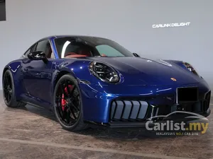 2025 Porsche 911 3.6 Carrera GTS Coupe Gentian Blue, HD Matrix LED Headlights, BOSE Sound System, Bordeaux Red Interior, 18 Way Adaptive Sport Seat
