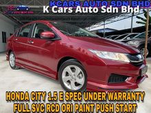 2017 Honda City 1.5 E i-VTEC UNDER WARRANTY HONDA ORI PAINT