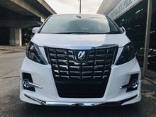 TOYOTA ALPHARD 3.5 MODELLISTA 1 YEAR WARRANTY 2012,CRYSTAL WHITE IN COLOUR,SELDOM USE,FULL LEATHER SEATS,2 PILOT SEATS,REVERSE CAMERA,ONE DATO OWNER