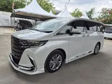 2025 Toyota Alphard 2.5 Z SUNROOF/JBL SOUND/HUD/GRD5A/8K KM MILEAGE/DIM/BSM/UNREG25