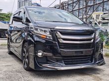 2017 TOYOTA ALPHARD 2.5 SC PACKAGE UNREG - JAPAN MODELLISTA BODYKIT - JAPAN MODELLISTA GRILL - ALPINE PLAYER - ALPINE ROOF MONITOR - SUNROOF#MOONROOF
