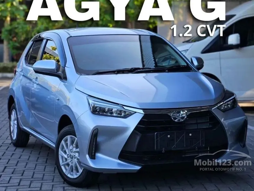 Jual Mobil Toyota Agya 2024 G 1.2 di Jawa Timur Automatic Hatchback Silver Rp 160.400.000