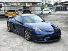2022 Porsche 718 4.0 Cayman GT4 Coupe - Low Mileage 10K Miles, Sport Exhaust System, PASM, BOSE Surround Sound System, PDLS+ Headlights