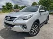 Used 2017 Toyota Fortuner 2.7 SRZ SUV 7 SEATER ,REVERSE CAMERA ,NAPPA LEATHER SEAT,POWER BOOT,PUSH START ,NO OFF ROAD,ACCIDENT FREE - Cars for sale