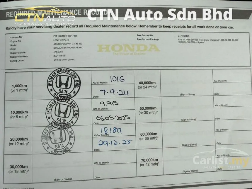 2024 Honda WR-V RS SUV
