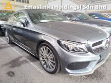 2018 Mercedes-Benz C200 2.0 AMG Coupe 241 HP Panoramic roof Memory leather seats Reverse camera AMG 19 Rim price inclusive sst