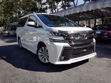 2016 Toyota Vellfire 2.5 MPV 2.5 Z 7 Seaters Black Interior Local FM GPS Unreg