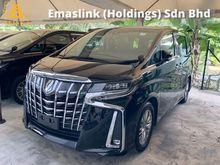 2018 Toyota Alphard 2.5 SA surround camera Bluetooth Precrash system lane assist power boot 7 seats 2 power doors unregistered