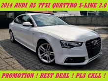 2014 Audi A5 2.0 TFSI Quattro S Line Hatchback