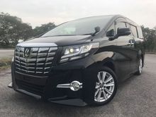 2015 Toyota Alphard 2.5 G SA MPV**FULL LEATHER SEAT**PREMIUM WARRANTY**SHOWROOM CONDITION**