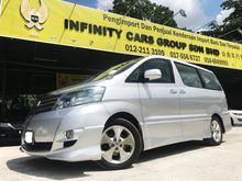 2007 Toyota Alphard 3.0 MZ SPORT, SUNROOF, MOON ROOF 1 OWNER LADIES DRIVER