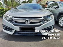 (TIP TOP CONDITION)2016 Honda Civic 1.8 S i-VTEC Sedan(NO HIDDEN FEES)