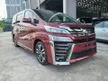 Recon 2018 Toyota Vellfire 2.5 ZG UNREG DIM ROOF MONITOR - Cars for sale