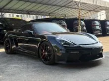 2022 Porsche 718 4.0 Spyder Convertible (AUTO) RED INTERIOR GRADE 5A, MILEAGE 6,200kM - PM BEST OFFER