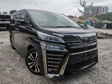 2018 TOYOTA VELLFIRE 2.5 ZG BIG SCREEN MONITOR , PRE CRASH , FULL LEATHER PILOT SEAT , UNREG18