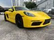 Recon 2021 Porsche 718 2.0 Cayman Coupe Racing Yellow 6K Miles