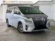 Used 2017 Toyota Alphard 3.5 MPV 3 YEARS WARRANTY TRUE YEAR MADE 2017 CAPTAIN SEAT WITH LEATHER POWERED SLIDING DOOR AND BOOT
