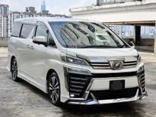 2019 Toyota Vellfire 2.5 ZG MPV Alpine Android System with Waze Youtube, 360 Camera power boot Sunroof Rear Entertaiment Monitor