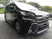 2015 Toyota Vellfire ZG Sunroof/JBL/Pre-Crash Unregister