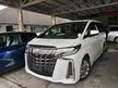 Recon 2021 Toyota Alphard 2.5 Type Black Unregister Sunroof - Cars for sale
