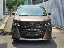 OFFER GRADE 5A UNREG 2025 Toyota Alphard 2.5 Z Modelista MPV GOLD/ROOF MONITOR/ SIDE STEP/DIM/BSM/ FREE 6 YEAR WARRANTY/ PROCESSING FEE RM1350