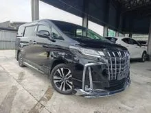 2021 Toyota Alphard 2.5 SC Grade 4.5 Mileage 20K Km 3LED PCS LTA BSM DIM Display Audio Pilot Seat Leather Power Boot Modelista Bodykit Unregister