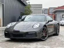 2022 PORSCHE 911 3.0 CARRERA 992 4S COUPE, PDLS+ LED, BOSE SOUND, SUNROOF, SPORT CHRONO, SPORT EXHAUST, PASM, 18WAYS POWER SEATS, RS SPYDER RIM