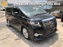 2016 Toyota Alphard 2.5 SA 7seat 360view Power Boot Pre Crash LED Light Alpine Radio Keyless Push Start 7G