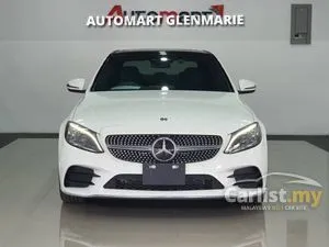 WOW RAYA SALE---SPECIAL OFFER 2019 C200 (A) MERCEDES BENZ AMG SEDAN SUNROOF, PEARL WHITE + 5 YEARS WARRANTY